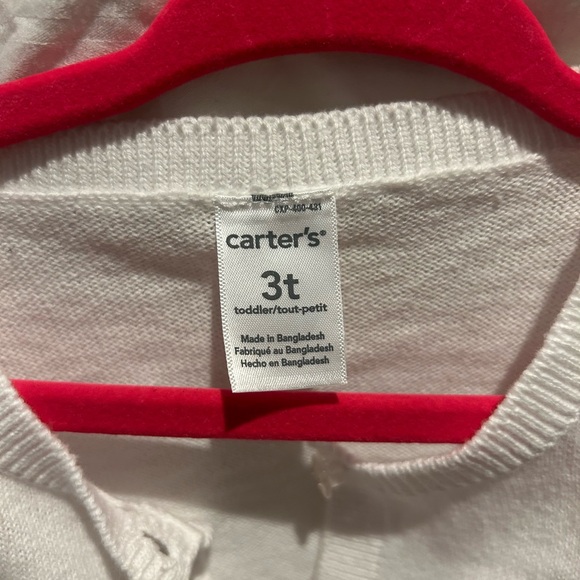 Carters cardigan sparkly button accents 3t nwt - Picture 2 of 5